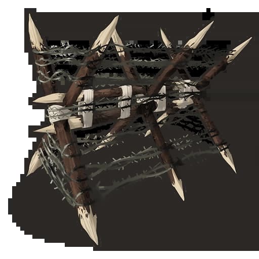Barbed Wooden Barricade Item