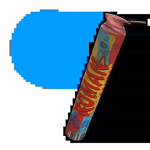 Blue Roman Candle Item