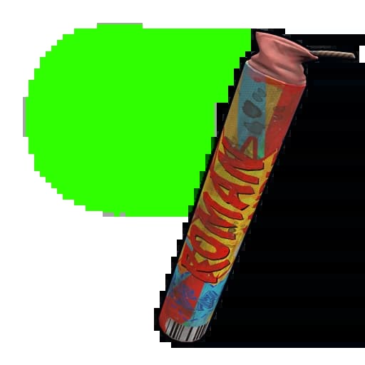 Green Roman Candle Item