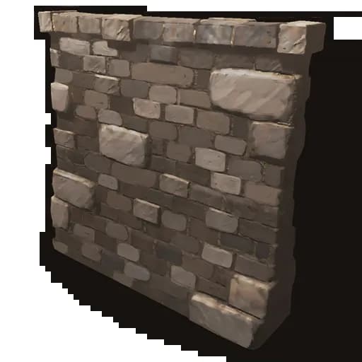 High External Stone Wall Item