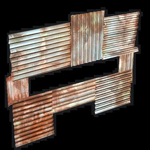 Metal horizontal embrasure Item