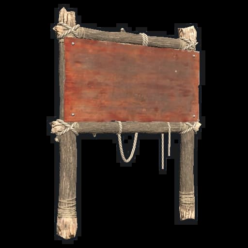 One Sided Town Sign Post Item